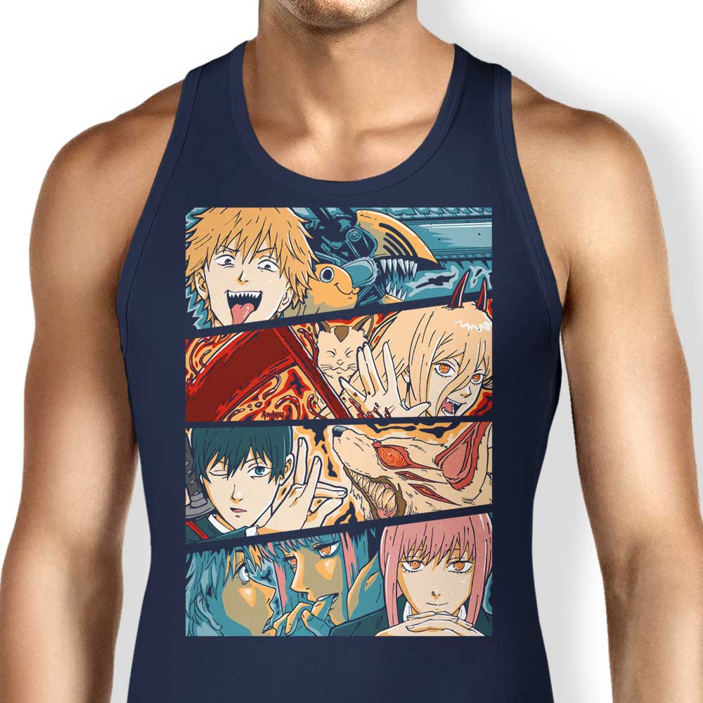 Andriu Illustrations' Hunters Comfortable Cotton Tank Tops for Men and Women