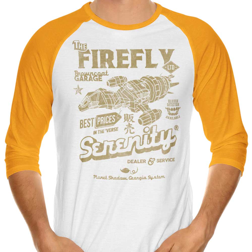 Arinesart's Firefly Garage 3/4 Sleeve Raglan Stylish T-Shirt