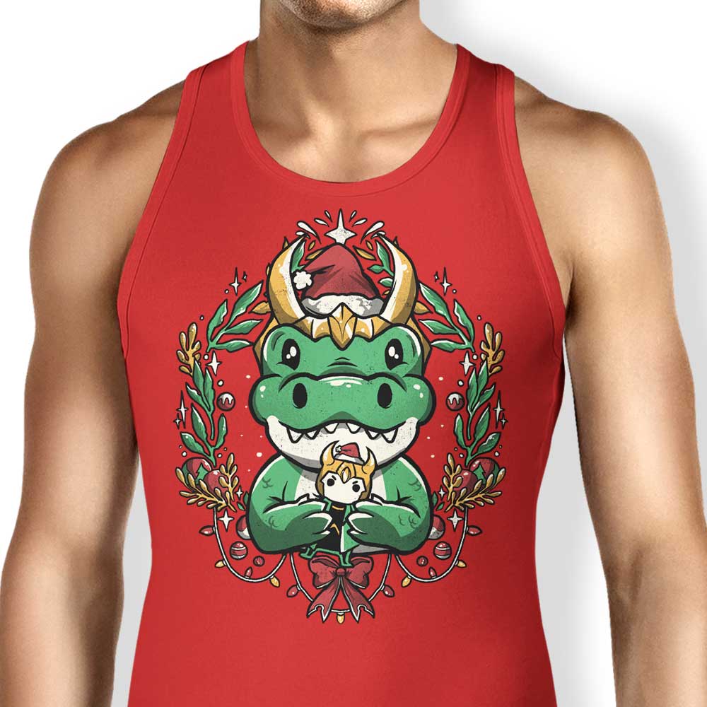 Alligator Christmas Themed Men's and Women's Unisex Comfortable Tank Tops