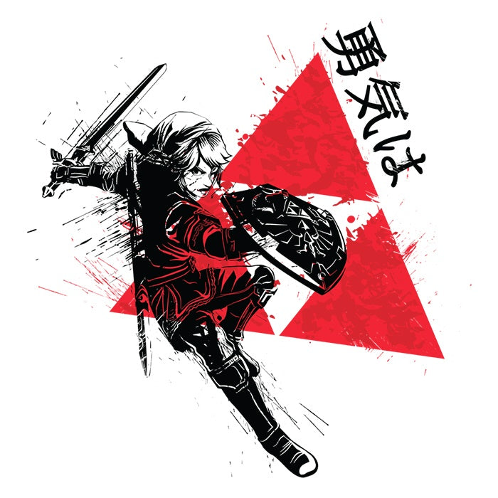 Classic Donnie Illustrations Traditional Triforce 3/4 Sleeve Raglan Style T-Shirt for Casual Wear
