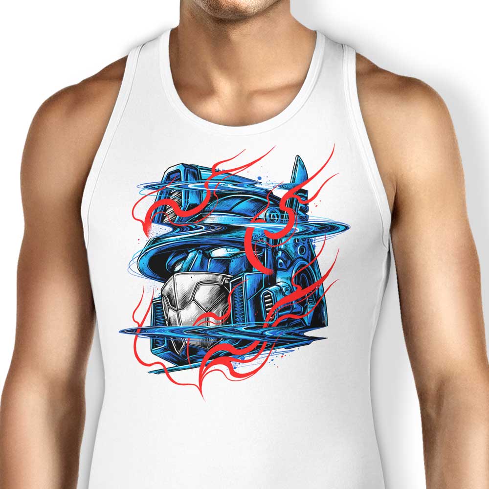 Comfortable Glitch Flames Unisex and Women's Tank Tops