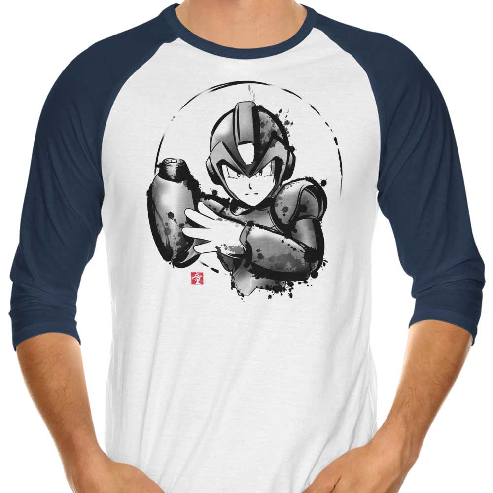 Ink Mega Branded Three - Quarter Sleeve Raglan Style T - Shirt