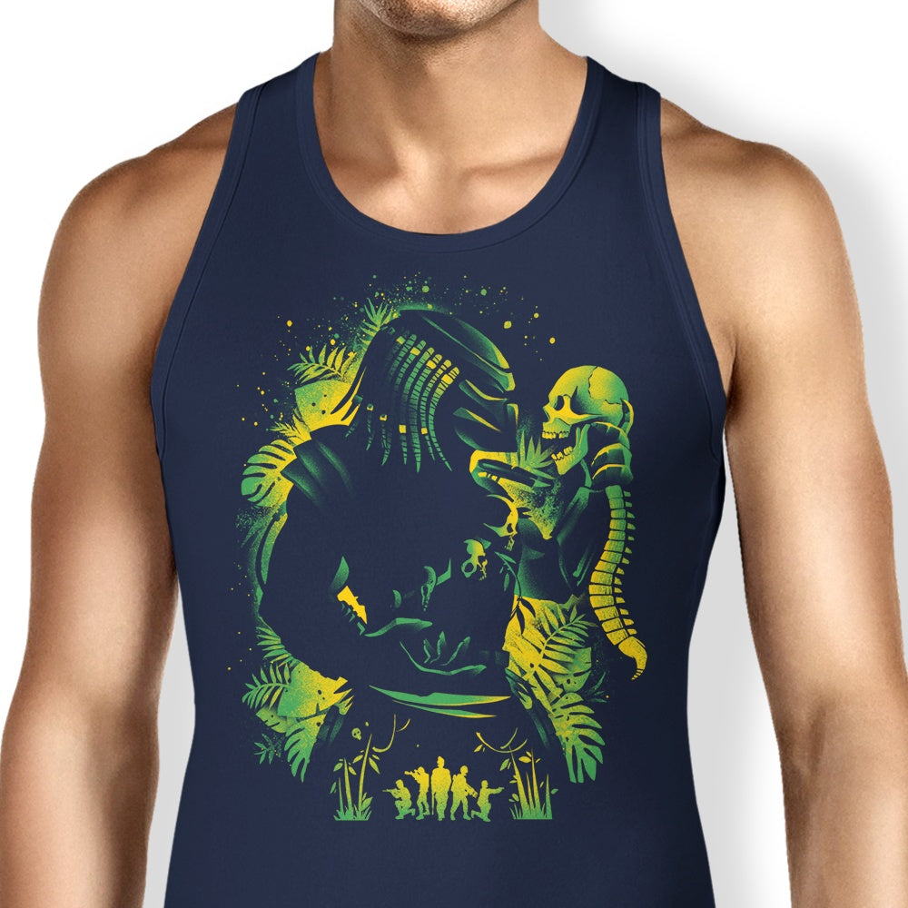 Alemaglia's Soft and Comfortable 'Hunter of Human' Tank Tops for Men and Women