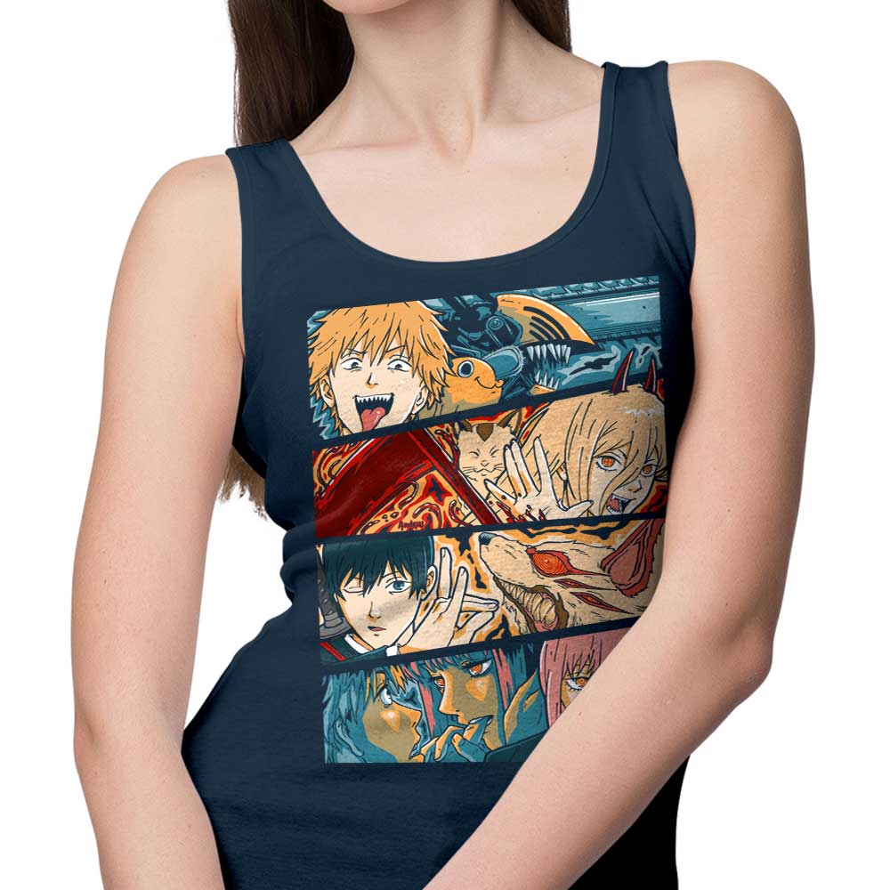 Andriu Illustrations' Hunters Comfortable Cotton Tank Tops for Men and Women