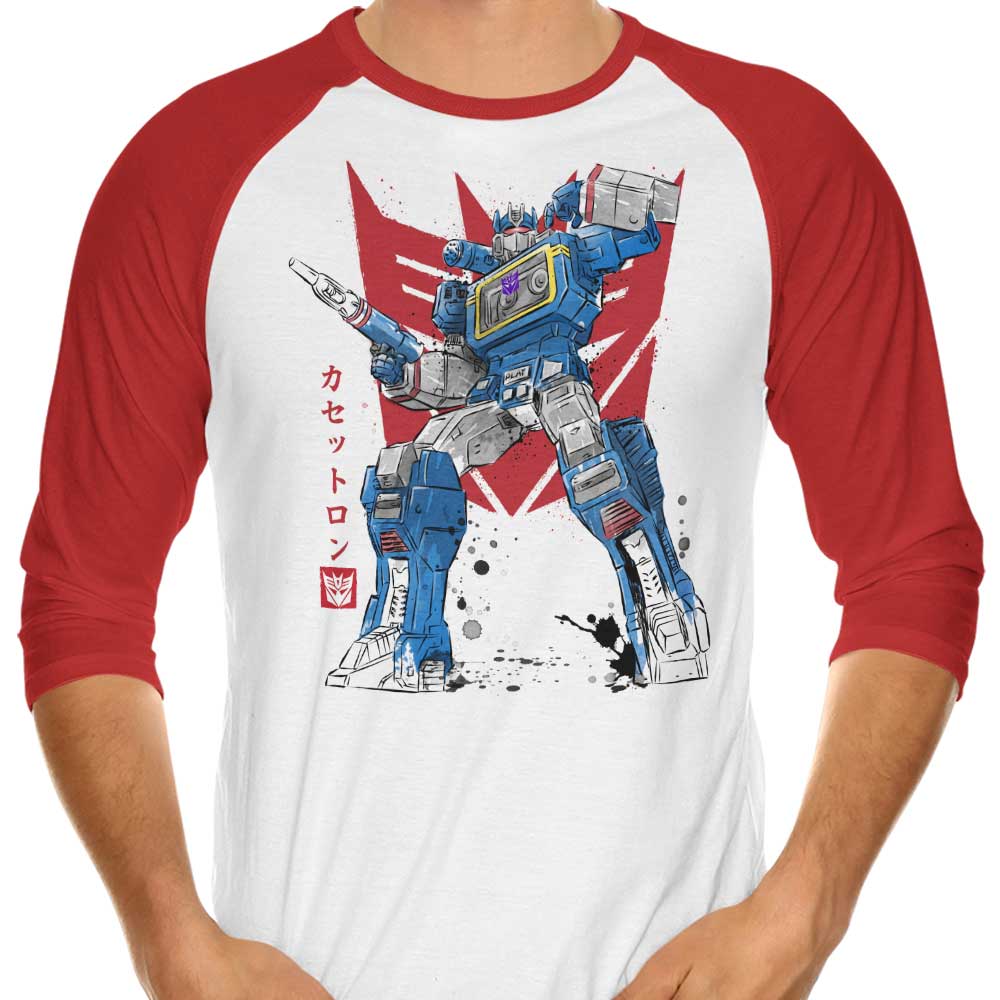Dr. Monekers' Sound Sumi-e 3/4 Sleeve Raglan Stylish T-Shirt