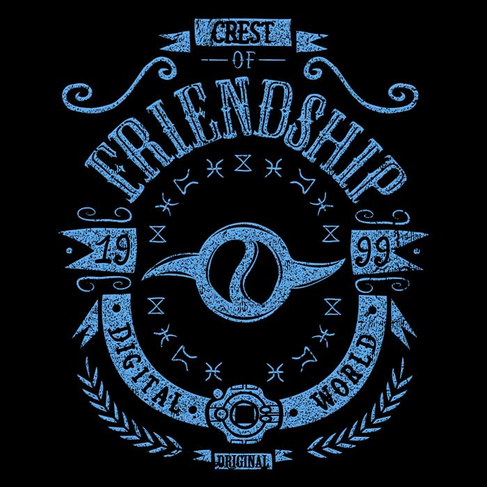 Typhoonic Art Digital Friendship Men's Ringer T-Shirt in S - 4XL Sizes