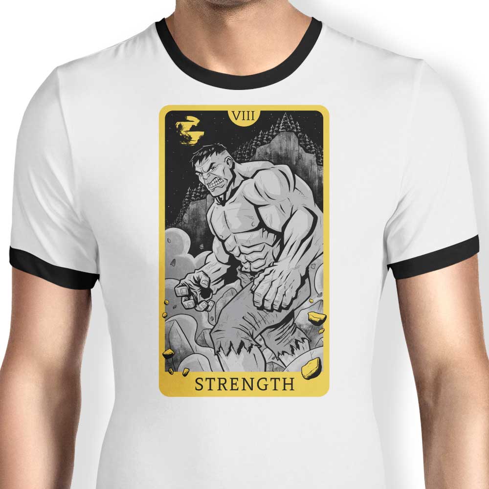 Danielmorris1993's Tarot Strength Men's Ringer T-Shirt in S - 4XL Sizes