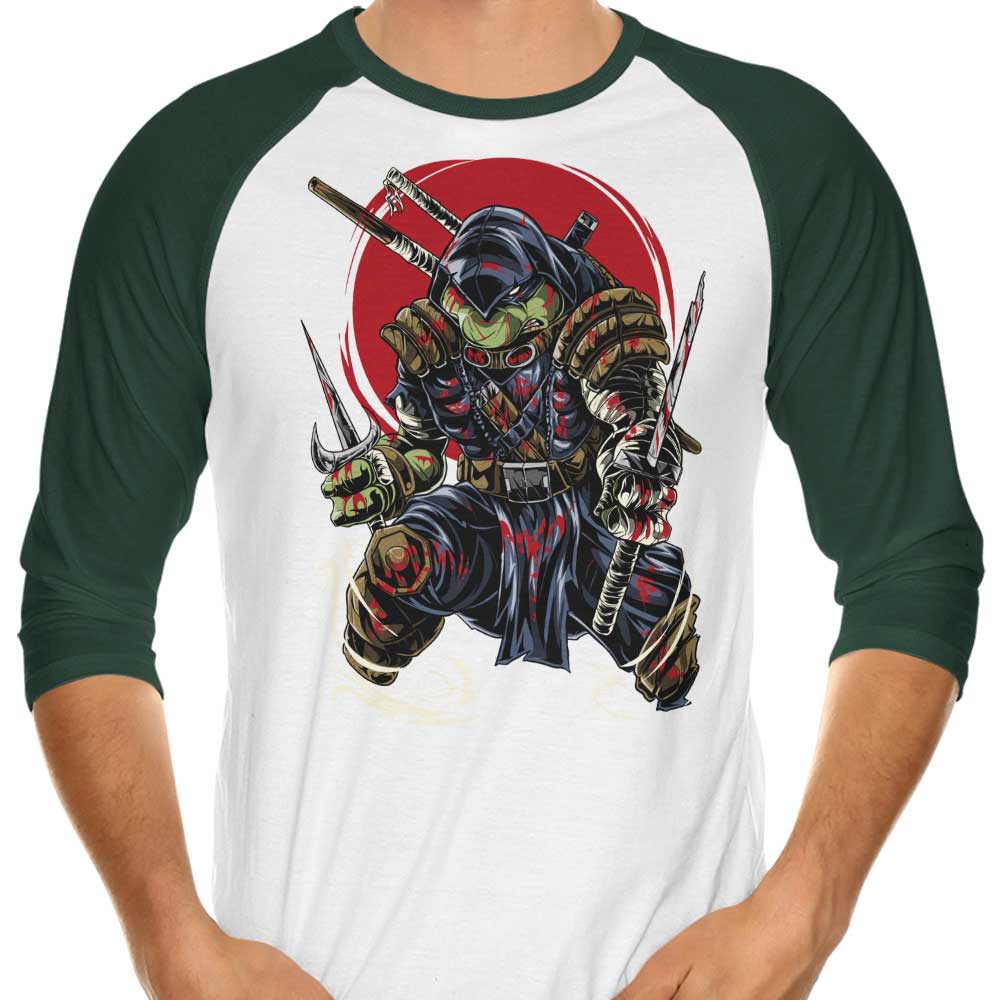 The Last Turtle - Stylish Three - Quarter Sleeve Raglan T - Shirt for Fashion Enthusiasts