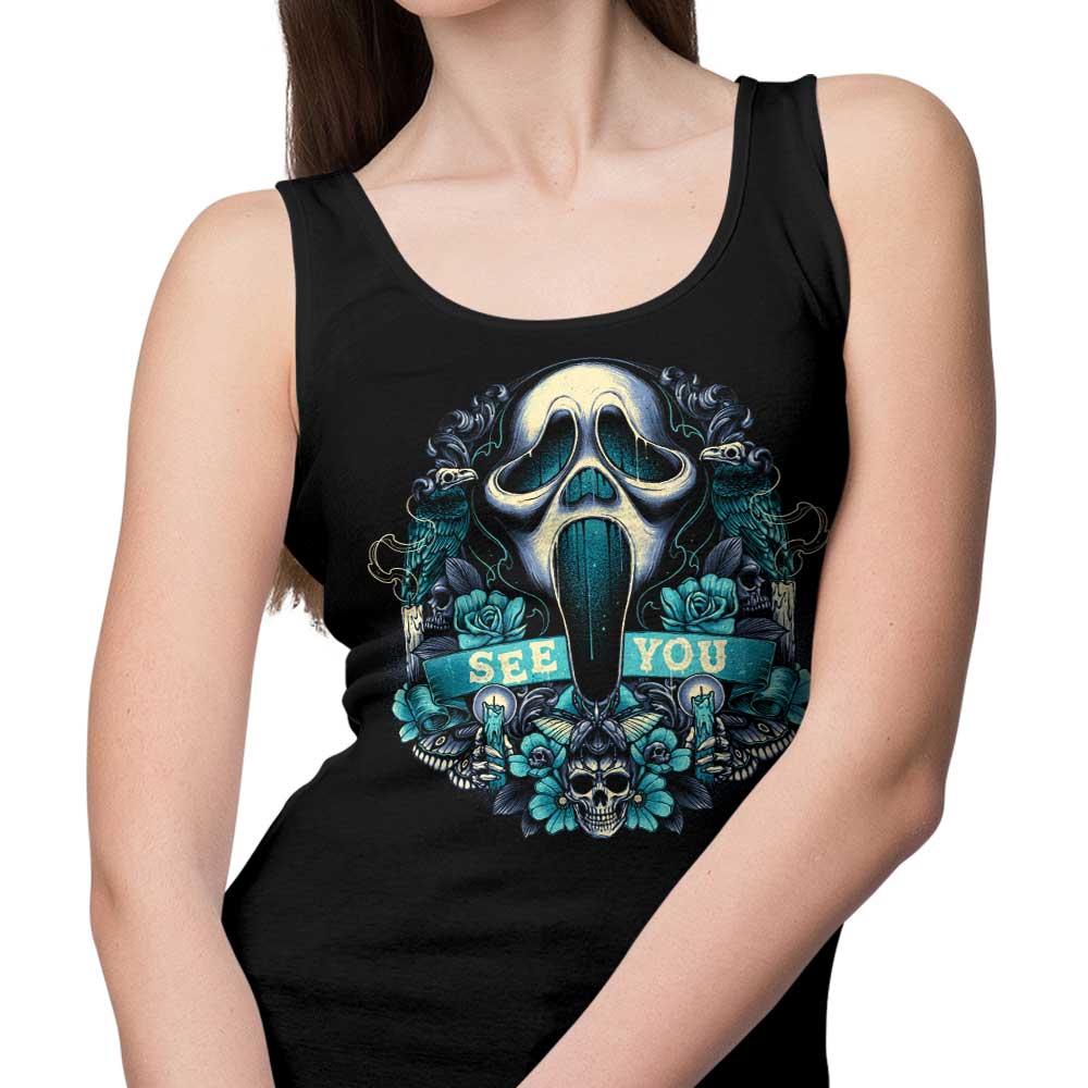 Glitchygorilla's Ghost Symbol Comfortable Tank Top for Men and Women