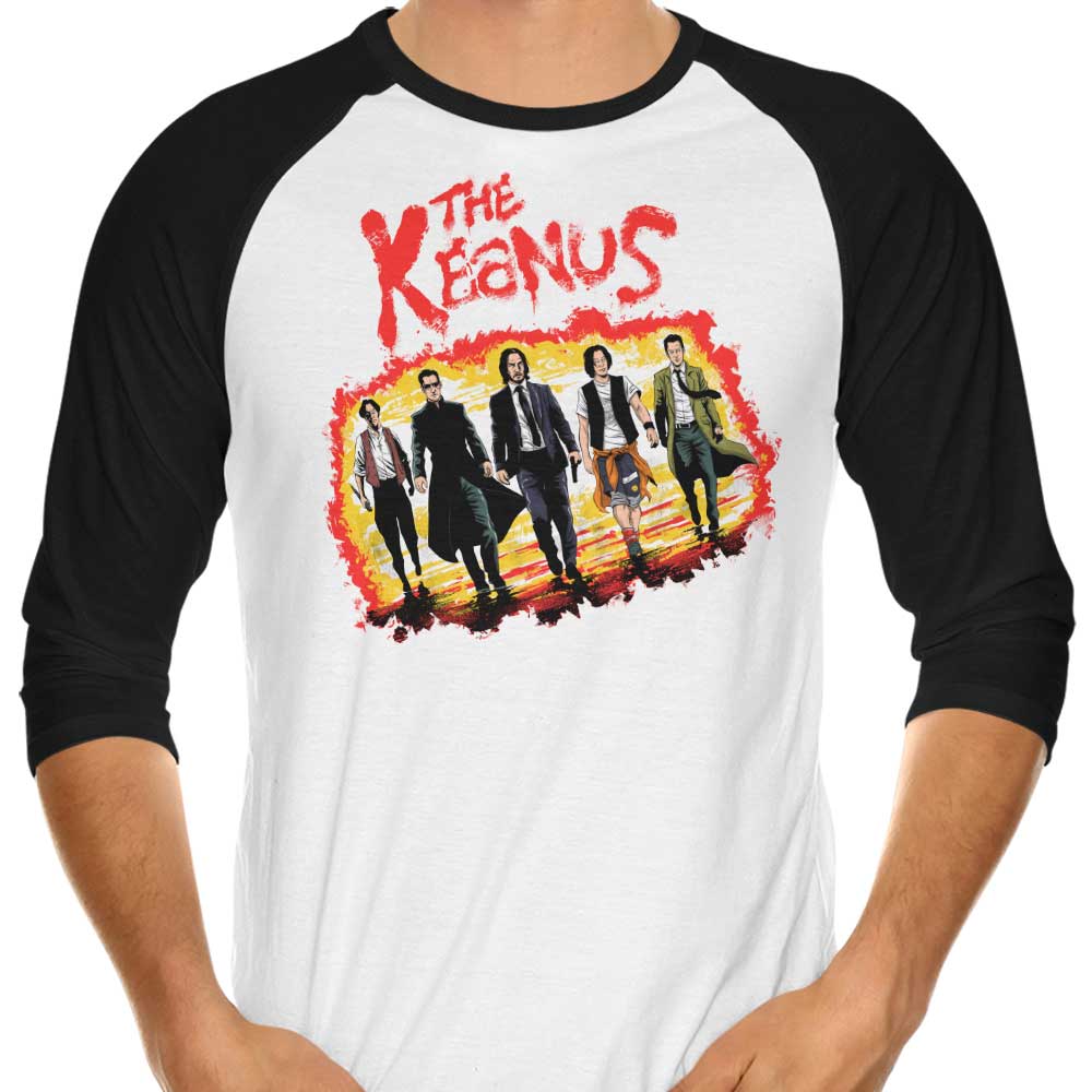 Zascanauta's The Keanu's Three - Quarter Sleeve Raglan Style T - Shirt