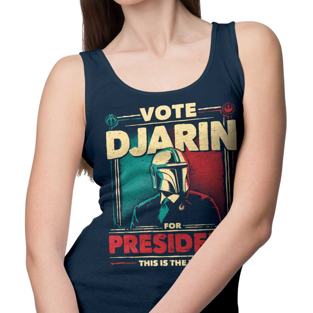Comfortable 'Djarin for President' Unisex and Women's Tank Tops