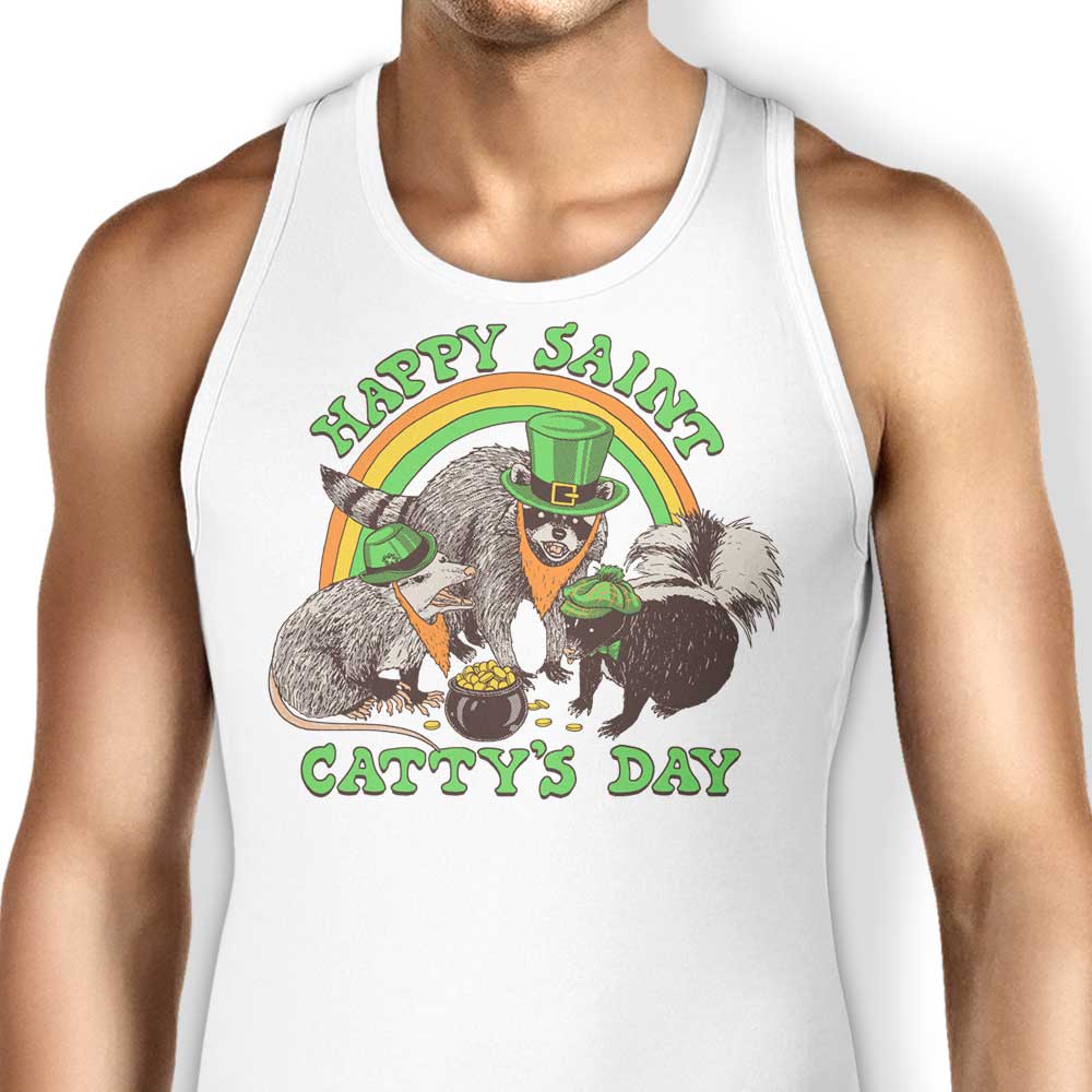 Happy Saint Catty's Day - Comfortable and Stylish Tank Tops for Men, Women, and Unisex