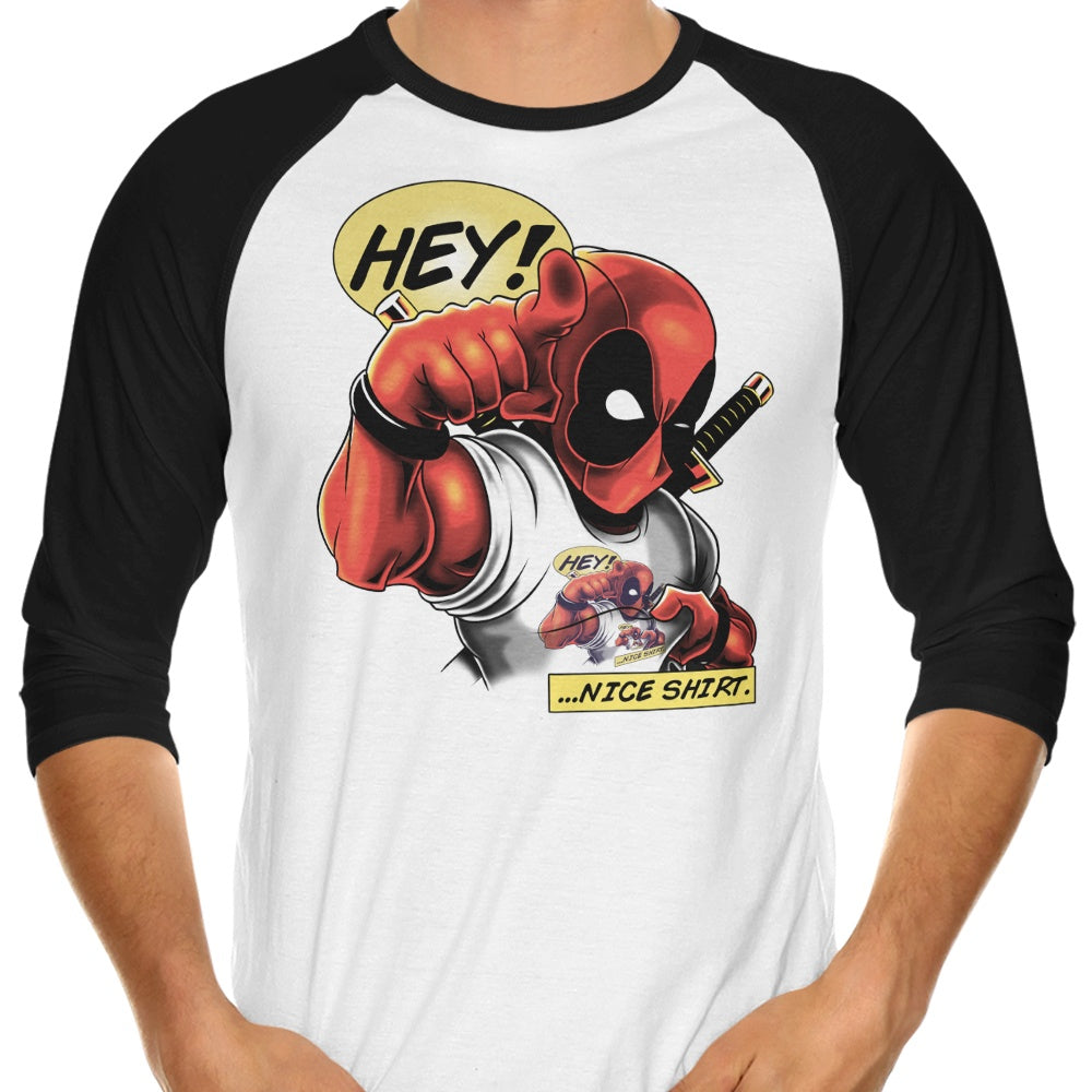 Stylish 3/4 Sleeve Raglan T-Shirt from KindaCreative