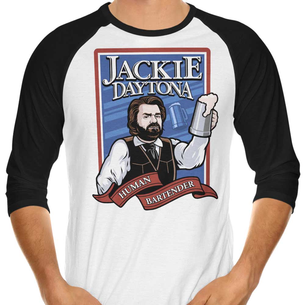 Jackie Daytona Men's 3/4 Sleeve Raglan Casual T-Shirt