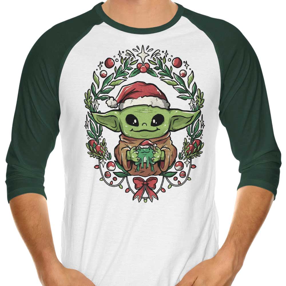 Kids' Christmas 3/4 Sleeve Raglan Style T-Shirt