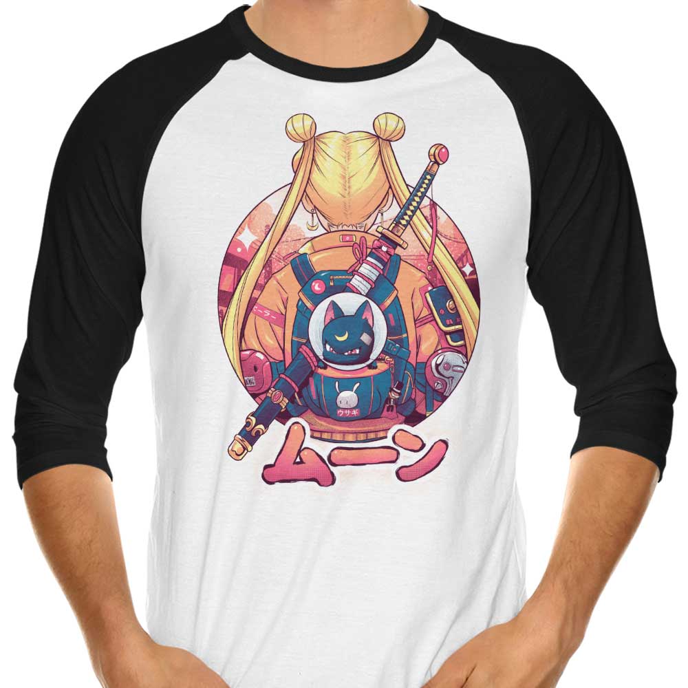 Bruno Mota Winter Moon Three - Quarter Sleeve Raglan Style T - Shirt for Casual Wear