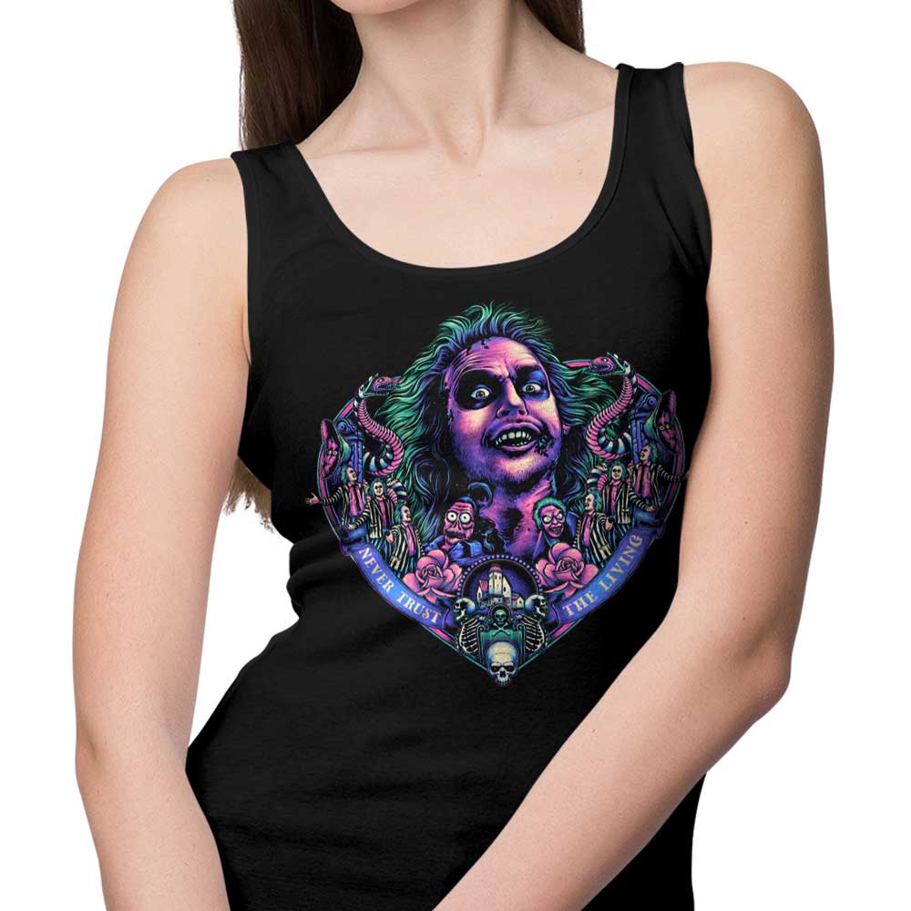 Glitchygorilla's Soft and Comfortable Ghost Groom Tank Tops for Men and Women