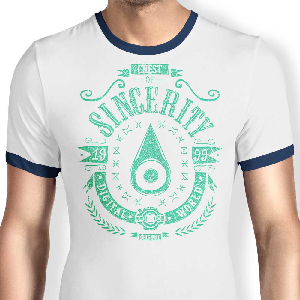 Typhoonic Art Digital Sincerity Men's Ringer T - Shirt in S to 4XL Sizes
