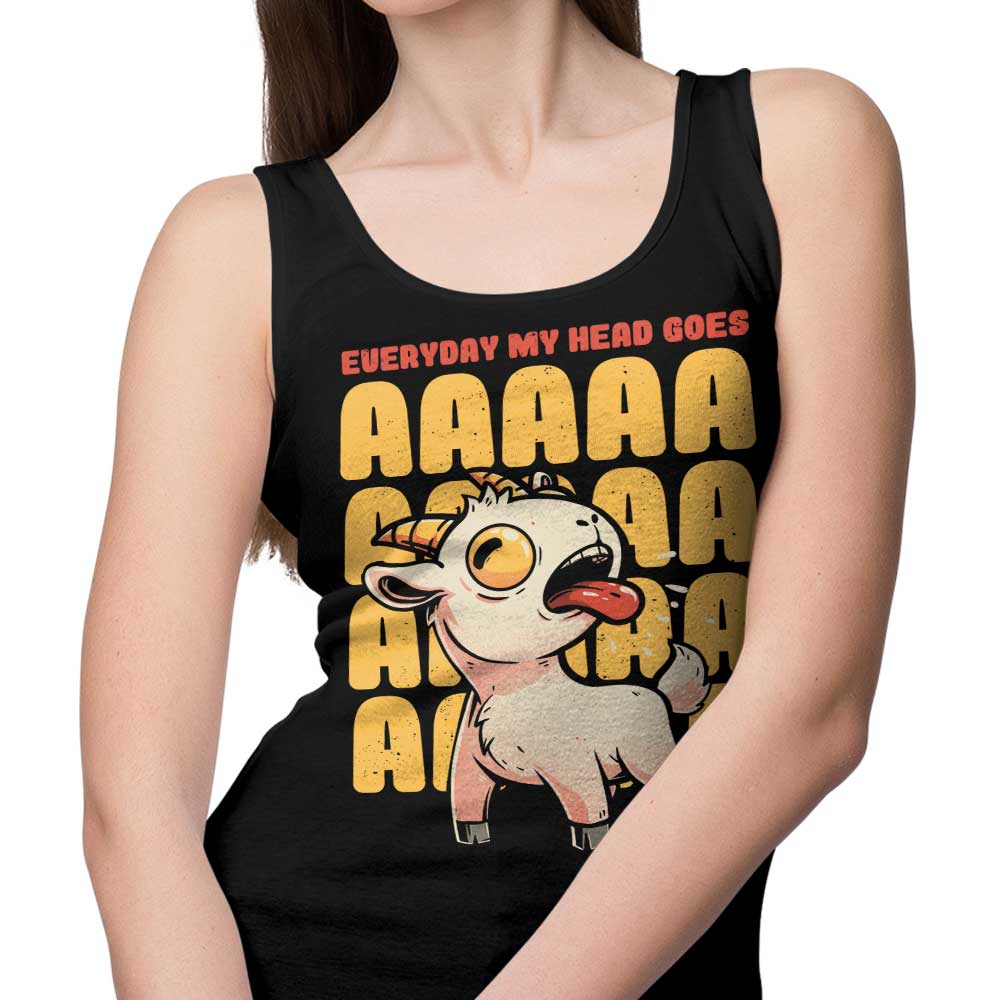 Comfortable 'My Head Goes' Unisex and Women's Tank Tops