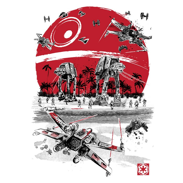 3/4 Sleeve Raglan T-Shirt - 'Battle on the Beach' from Dr. Monekers