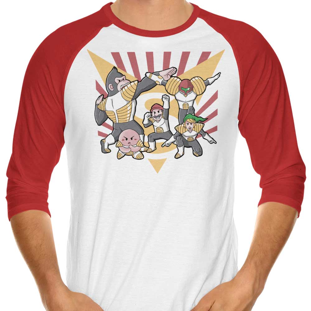 Smash Force Stylish 3/4 Sleeve Raglan Men's T-Shirt
