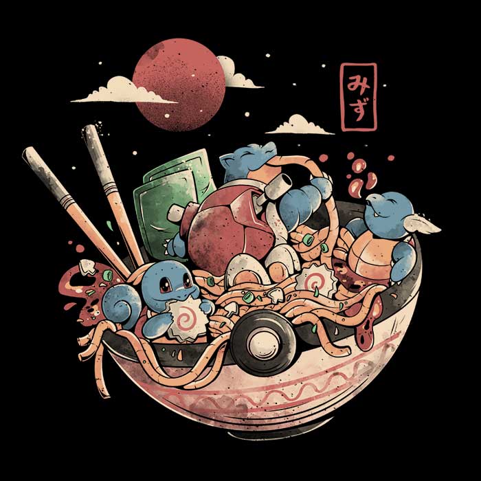 3/4 Sleeve Raglan T-Shirt - Water Bowl Design T-Shirt