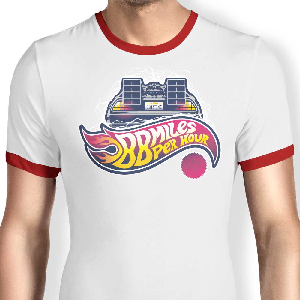 Victorsbeard's Hot Wheels Future-themed Men's Ringer T-Shirt in S - 4XL