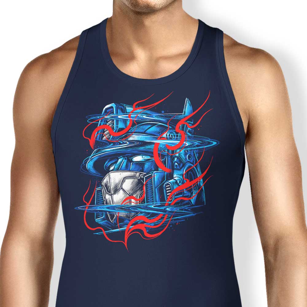 Comfortable Glitch Flames Unisex and Women's Tank Tops