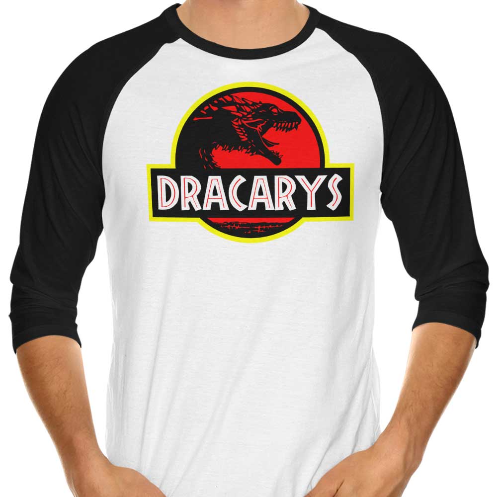 Dracarys Park Three - Quarter Sleeve Raglan Style T - Shirt by CoD Designs