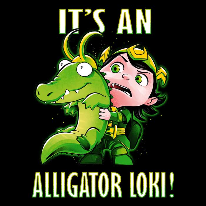A Stylish 3/4 Sleeve Raglan T-Shirt Featuring 'It's an Alligator' Design
