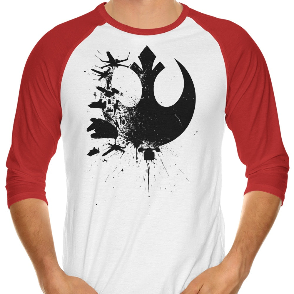 Alternative Heroes of the Rebellion 3/4 Sleeve Raglan Style T-Shirt