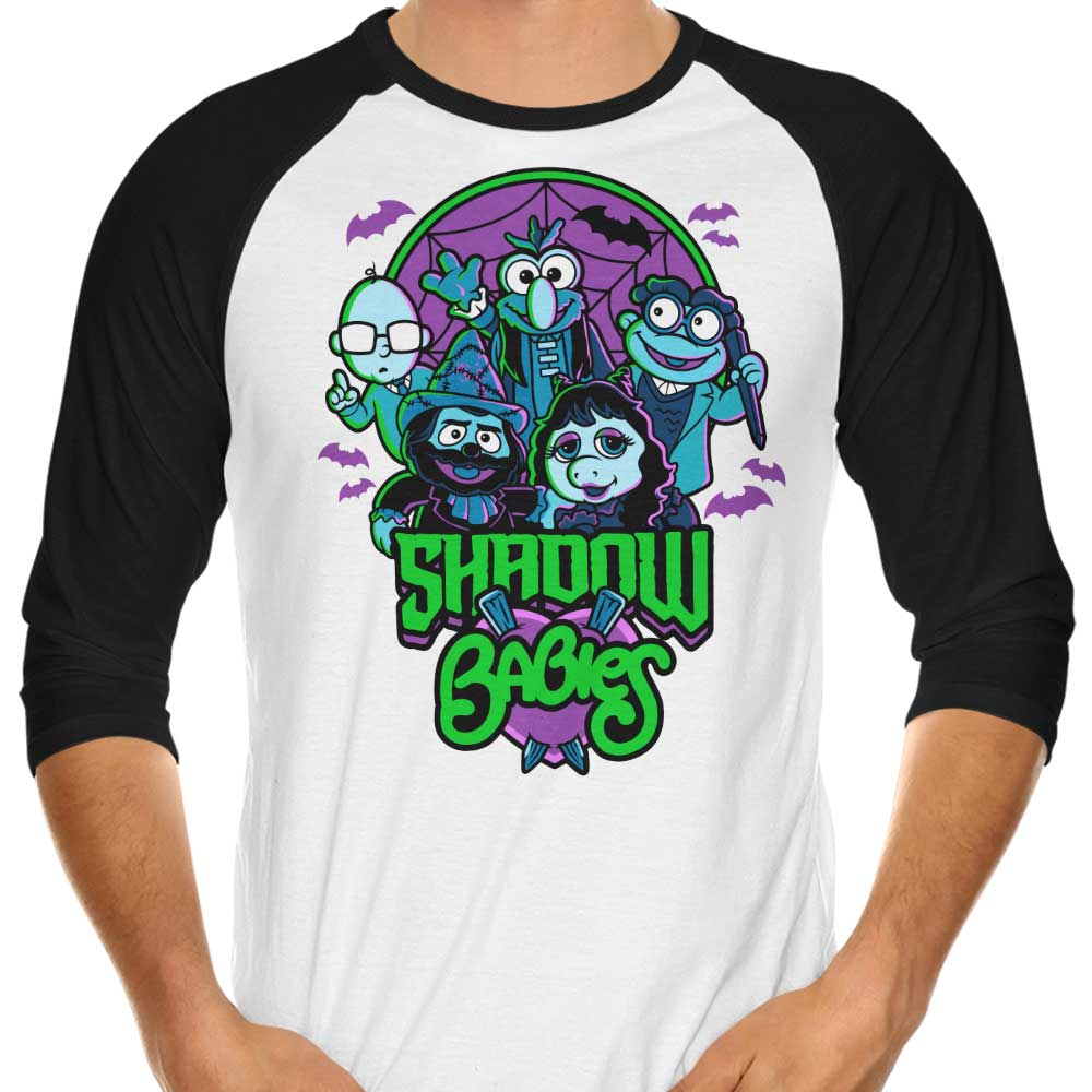 Harebrained's Shadow Babies 3/4 Sleeve Raglan Stylish T-Shirt