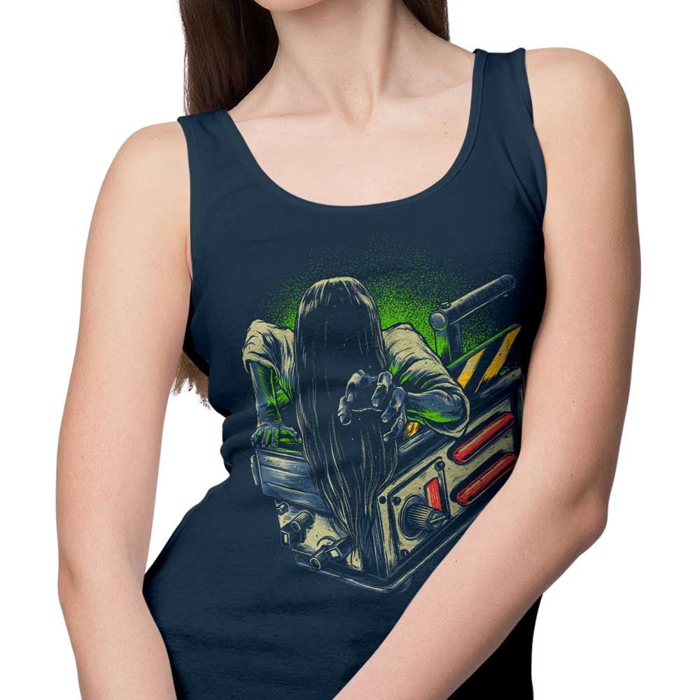 Glitchygorilla's Captured Ghost Design Men's and Women's Comfortable Tank Tops