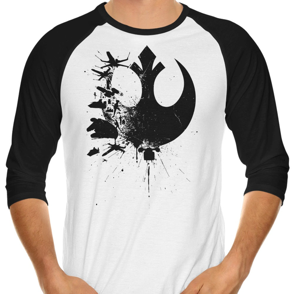 Alternative Heroes of the Rebellion 3/4 Sleeve Raglan Style T-Shirt