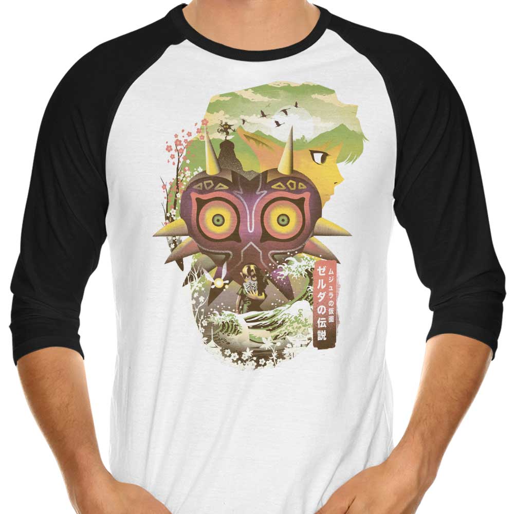 Ukiyo-e Fate 3/4 Sleeve Stylish Raglan T-Shirt
