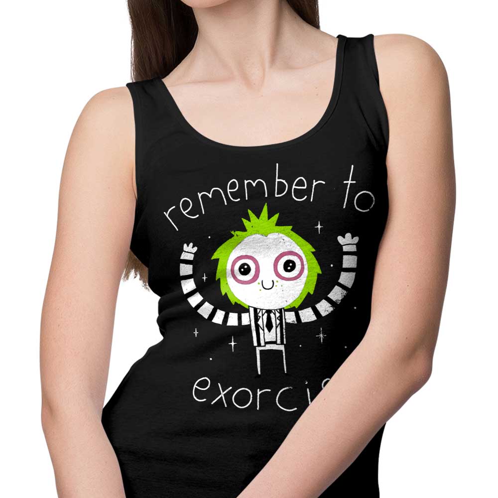 DinoMike's 'Remember to Exorcise' Comfortable Men's and Women's Tank Tops