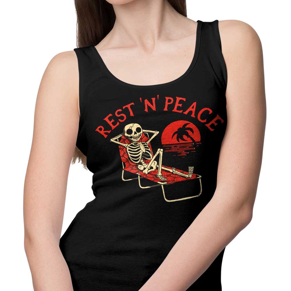 Comfortable Rest N' Peace Unisex and Women's Tank Tops