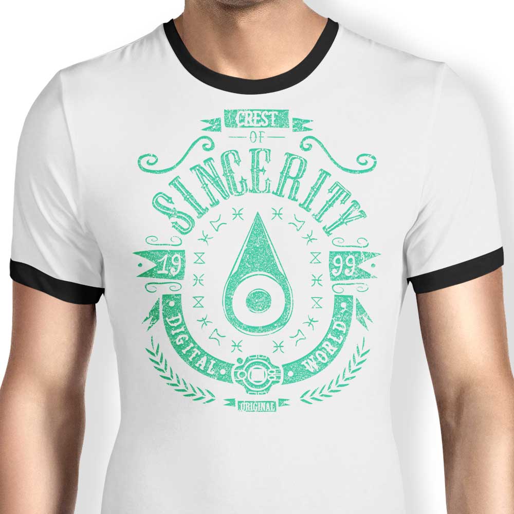 Typhoonic Art Digital Sincerity Men's Ringer T - Shirt in S to 4XL Sizes