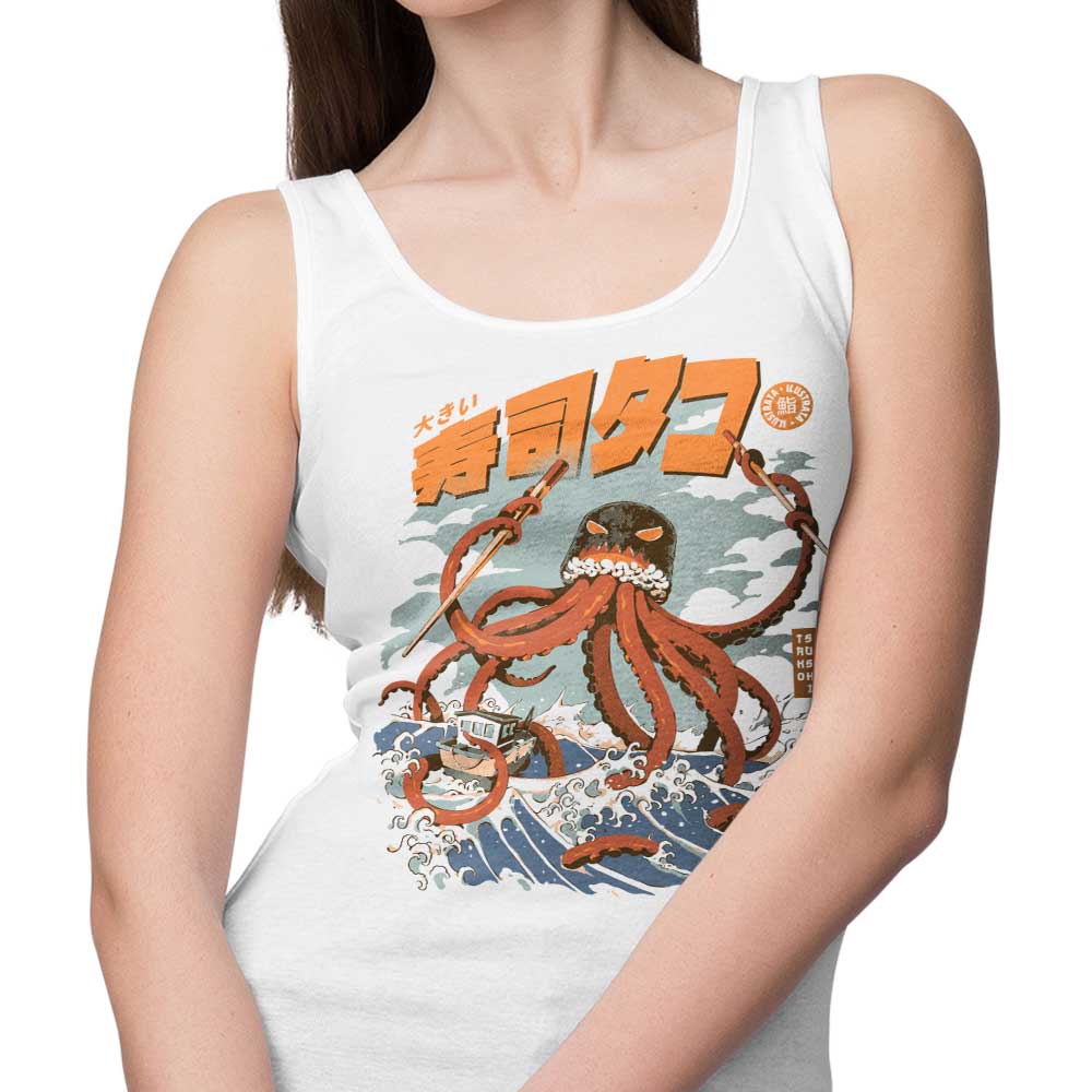 Ilustrata's Soft and Comfortable Tako Sushi Tank Tops for Men and Women