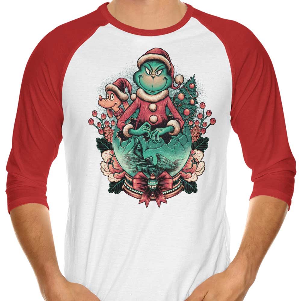 3/4 Sleeve Raglan T-Shirt - Not in the Christmas Spirit