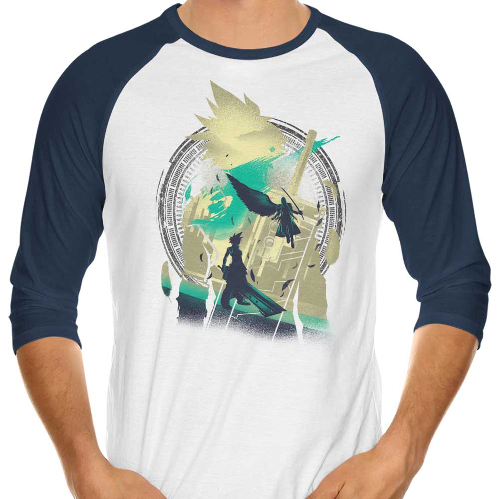 Hypertwenty's Ex - Soldier of VII 3/4 Sleeve Raglan Style Men's T - Shirt