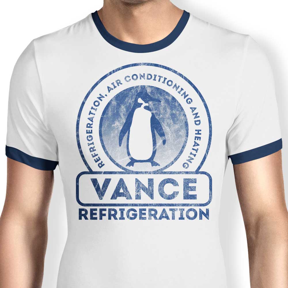 Vance Refrigeration Men's Classic Ringer T-Shirt by FanFreak - Available in S to 4XL Sizes