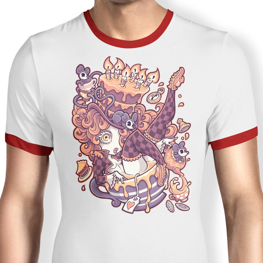 Jehsee's Merry Unbirthday Men's Ringer Style Cotton T-Shirt