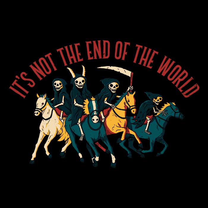 DinoMike's 'Not the End of the World' Men's and Women's Comfortable Tank Tops