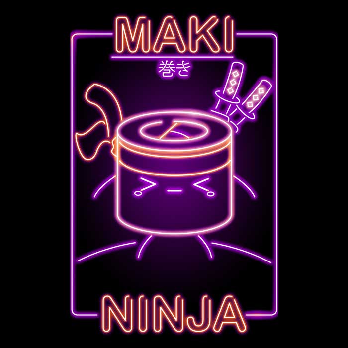 Donnie Illustrations' Neon Maki - Ninja Men's and Unisex/ Women's Fashionable Tank Tops