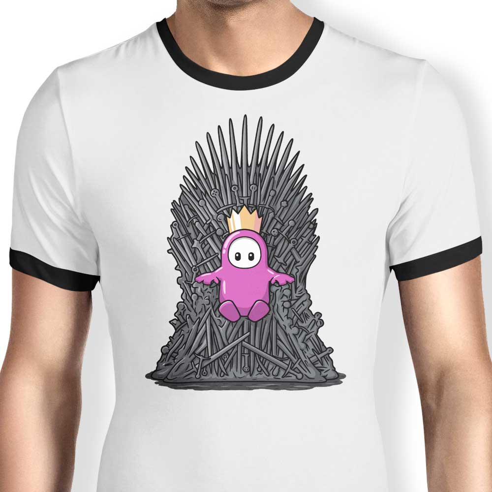 Raffiti's Game of Crowns Men's 100% Cotton Ringer T-Shirt in S - 4XL
