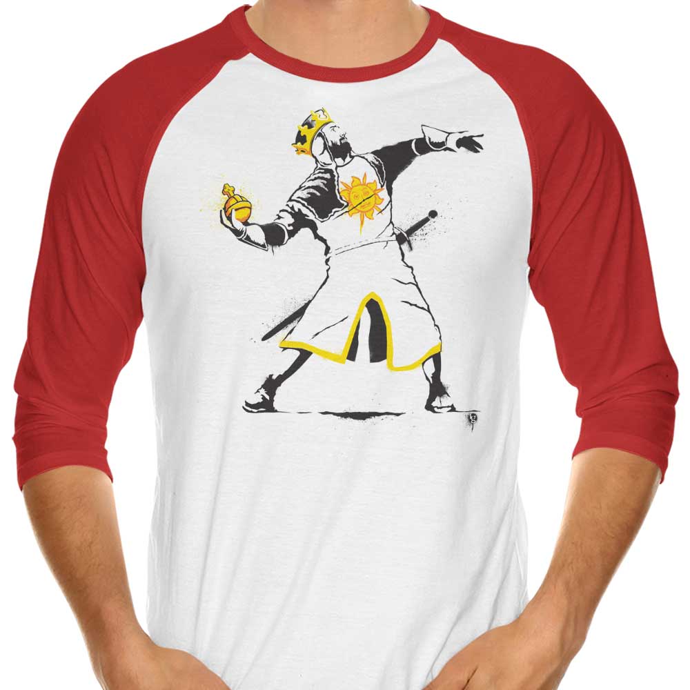 Kgullholmen's Banksy Python 1 - 2 - 5 Three - Quarter Sleeve Raglan T - Shirt