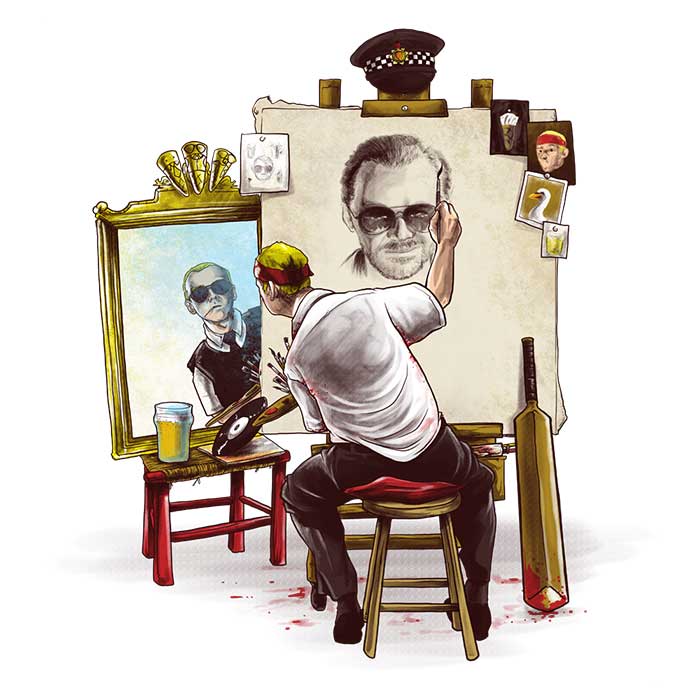 Alberto Arni's Triple Cornetto Portrait Design Men's and Unisex and Women's Tank Tops