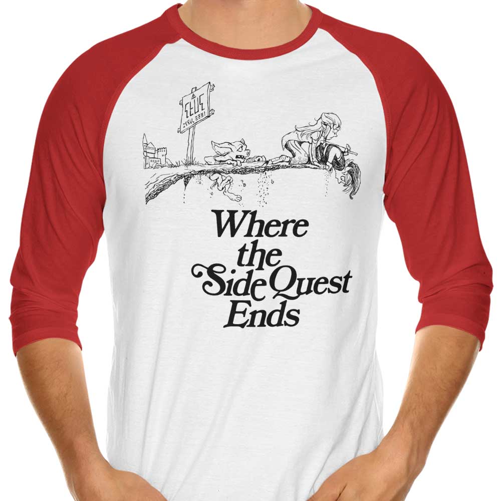 3/4 Sleeve Raglan T-Shirt - The End of the Side Quest