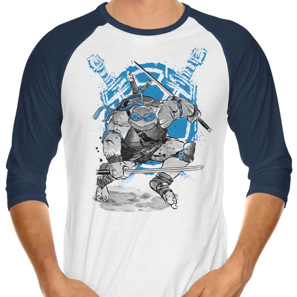 Dr. Monekers' Katanas Sumi-e 3/4 Sleeve Raglan Stylish T-Shirt